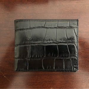 EUC American Alligator Bi-fold Wallet